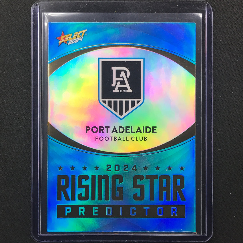 2024 Footy Stars Port Adelaide Rising Star Predictor Gold 281/315
