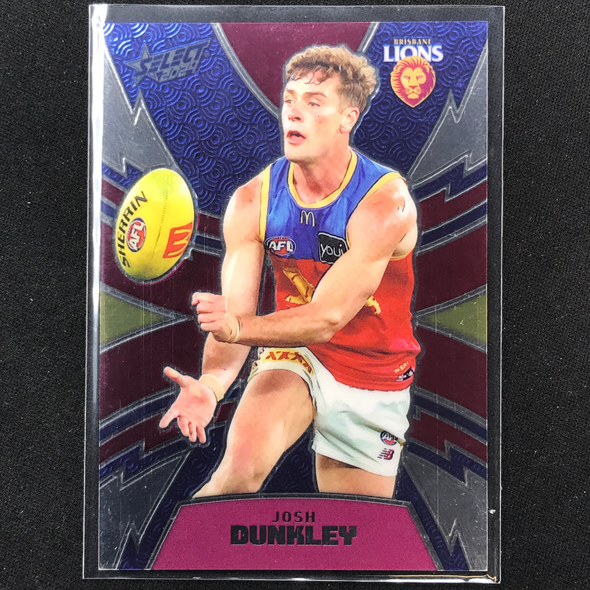 2024 Footy Stars Josh Dunkley Luminous Thunderbolt 237/599 No 30