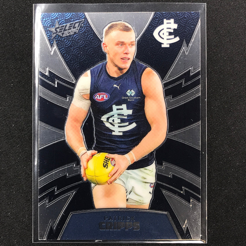 2024 Footy Stars Patrick Cripps Luminous Thunderbolt 277/599 No 47
