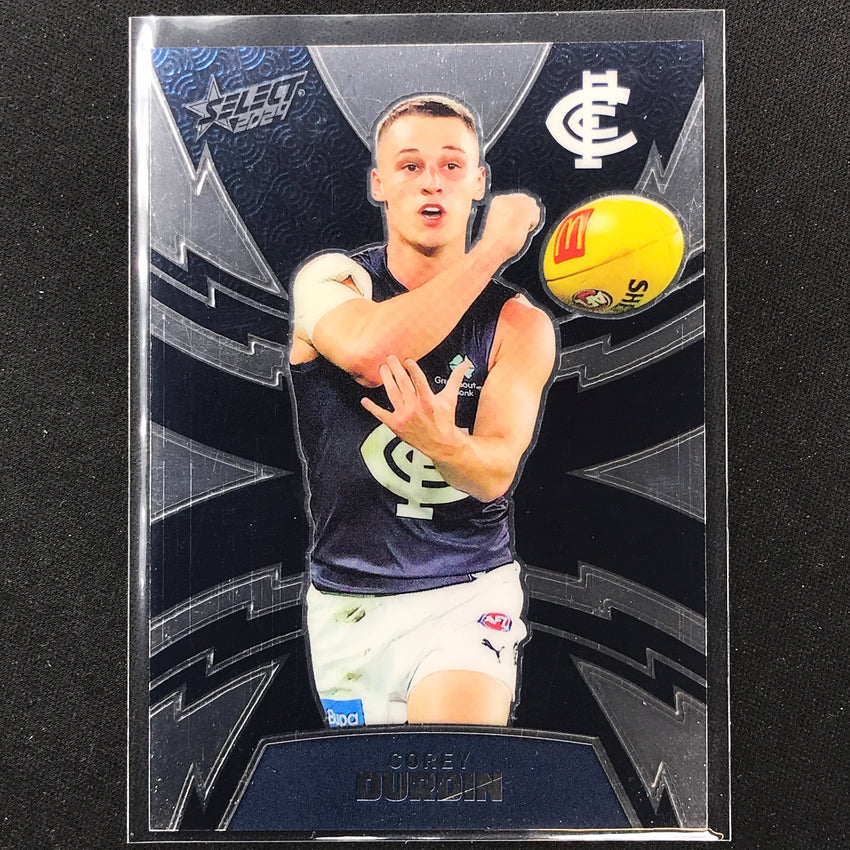 2024 Footy Stars Corey Durdin Luminous Thunderbolt 266/599 No 51