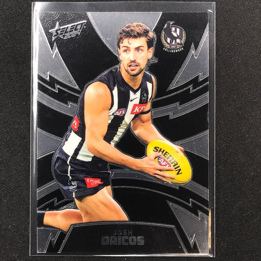 2024 Footy Stars Josh Daicos Luminous Thunderbolt 518/599 No 69