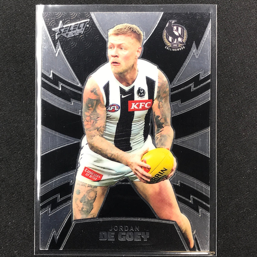 2024 Footy Stars Jordan De Goey Luminous Thunderbolt 456/599 No 71