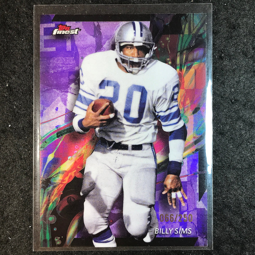 2024 Topps Finest NFL BILLY SIMS Purple Refractor 66/250 #25