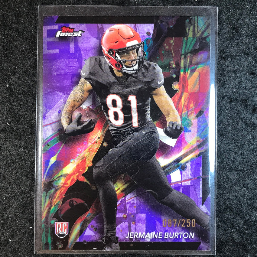 2024 Topps Finest NFL JERMAINE BURTON Rookie Purple Refractor 87/250 #95
