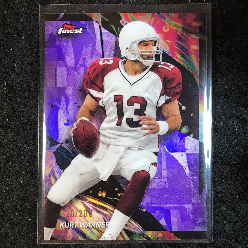2024 Topps Finest NFL KURT WARNER Purple Refractor 126/200 #101