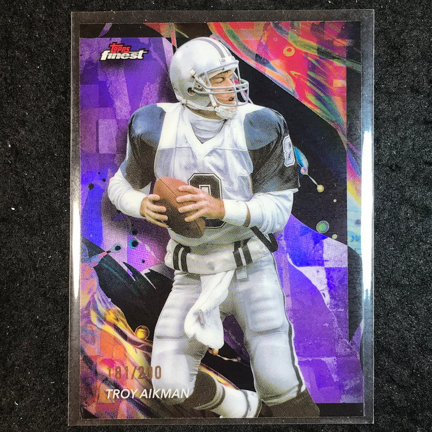 2024 Topps Finest NFL TROY AIKMAN Purple Refractor 181/200 #114