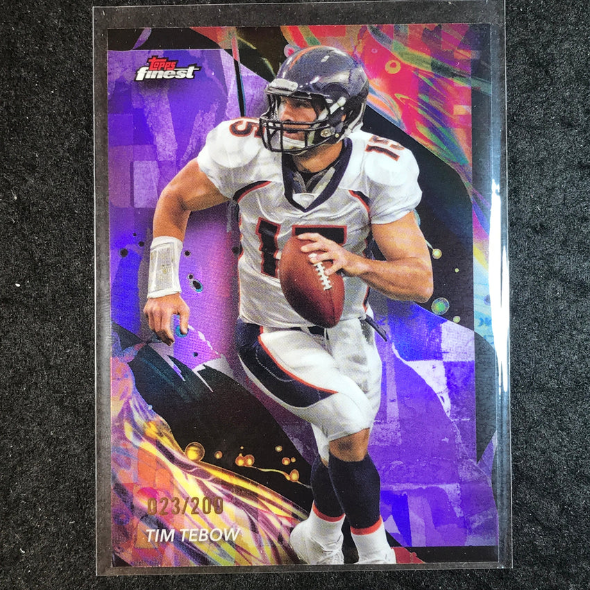 2024 Topps Finest NFL TIM TEBOW Purple Refractor 23/200 #116