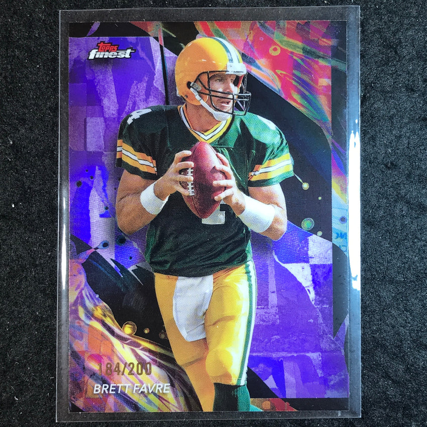2024 Topps Finest NFL BRETT FAVRE Purple Refractor 184/200 #118
