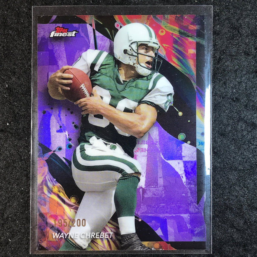2024 Topps Finest NFL WAYNE CHREBET Purple Refractor 195/200 #141