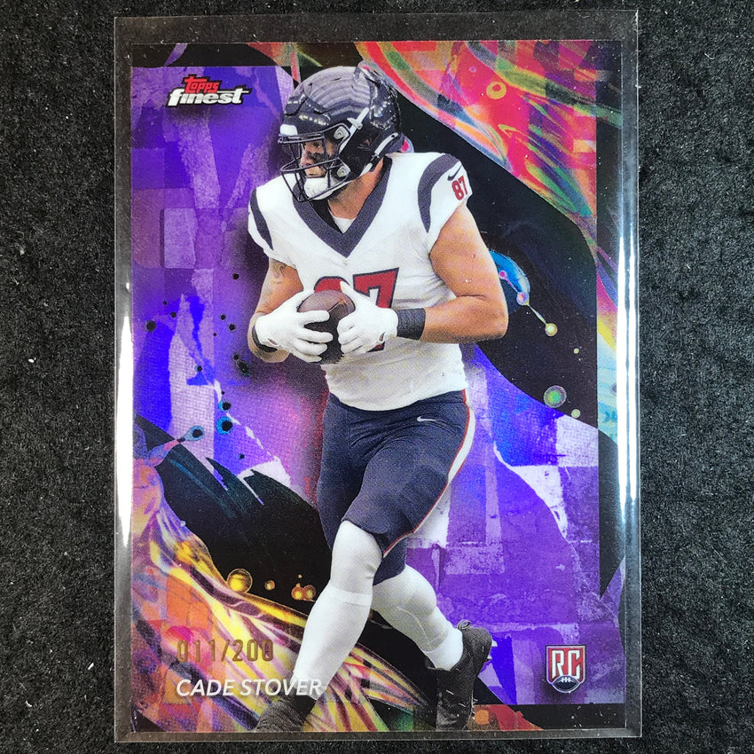 2024 Topps Finest NFL CADE STOVER Rookie Purple Refractor 11/200 #184
