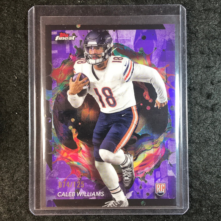 2024 Topps Finest NFL CALEB WILLIAMS Rookie Purple Refractor 74/125 #247