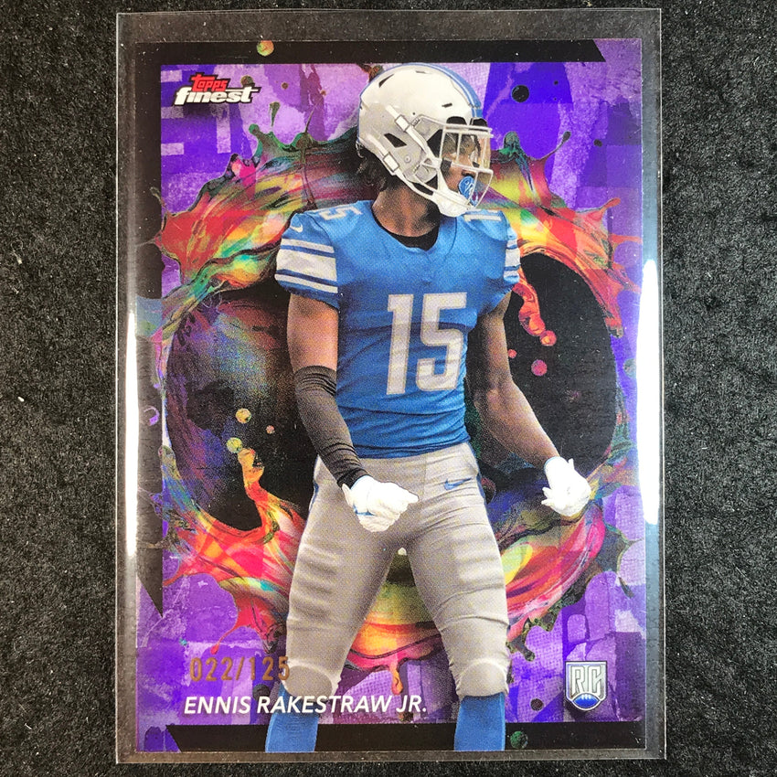 2024 Topps Finest NFL ENNIS RAKESTRAW JR. Rookie Purple Refractor 22/125 #253