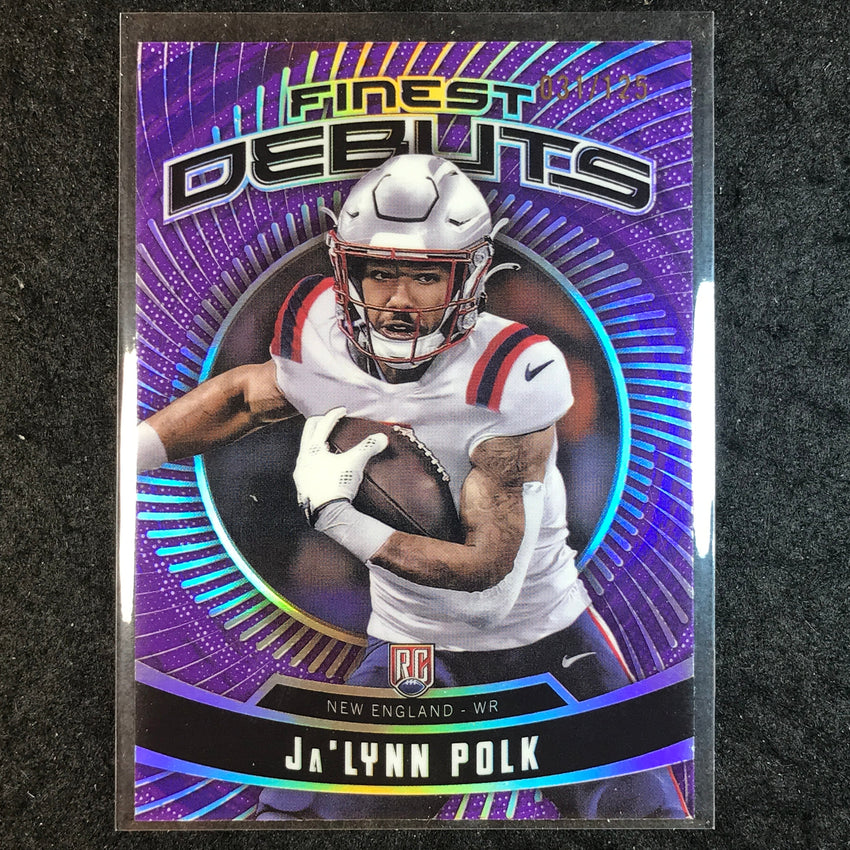 2024 Topps Finest NFL JA'LYNN POLK Debut Rookie Purple Refractor 31/125 #23