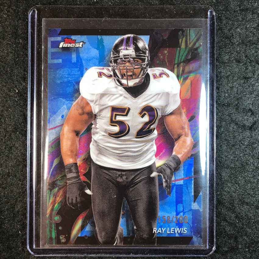 2024 Topps Finest NFL RAY LEWIS Base Blue Refractor 158/200 #5