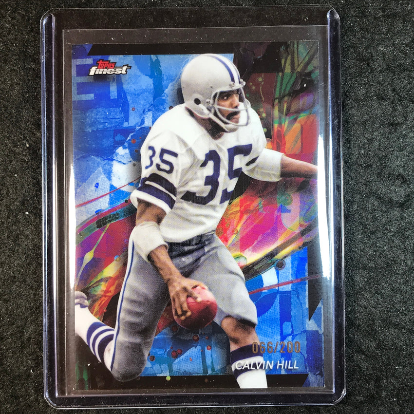 2024 Topps Finest NFL CALVIN HILL Base Blue Refractor 66/200 #18