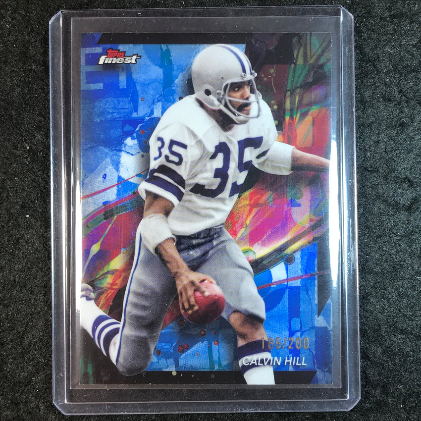 2024 Topps Finest NFL CALVIN HILL Base Blue Refractor 186/200 #18