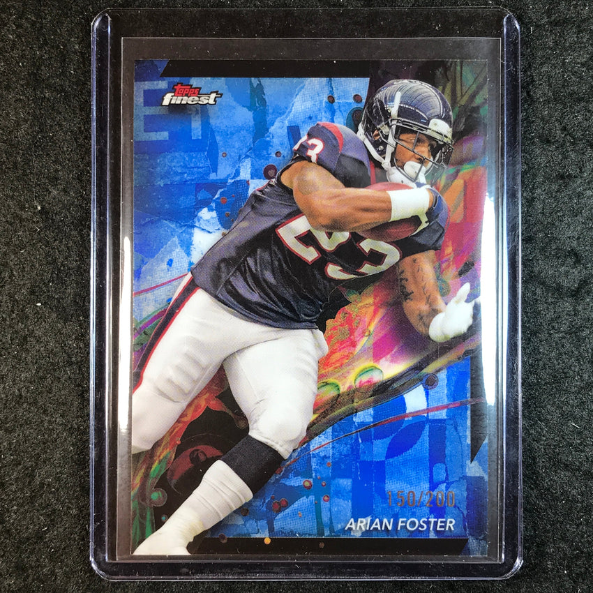 2024 Topps Finest NFL ARIAN FOSTER Base Blue Refractor 150/200 #31