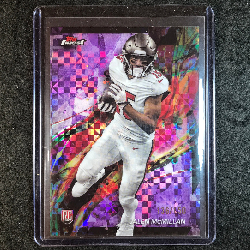 2024 Topps Finest NFL JALEN MCMILLAN Rookie Purple Checkerboard 136/150