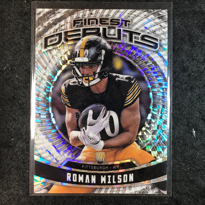 2024 Topps Finest NFL ROMAN WILSON Debut Rookie Checkerboard Refractor #29