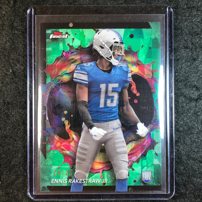 2024 Topps Finest NFL ENNIS RAKESTRAW JR. Rookie Green Refractor 24/25