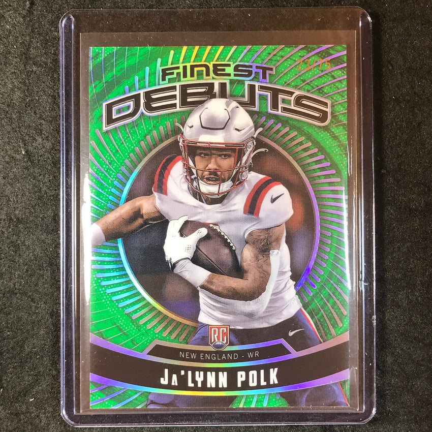 2024 Topps Finest NFL JA'LYNN POLK Debut Rookie Green Refractor 23/75