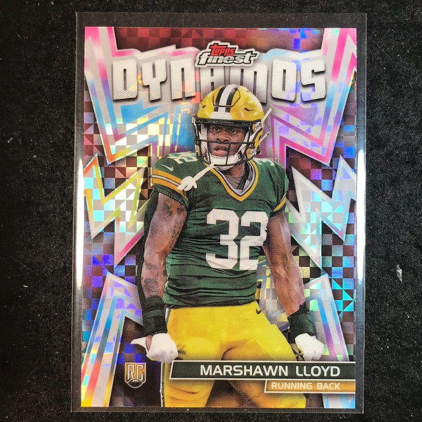 2024 Topps Finest NFL MARSHAWN LLOYD Dynamos Rookie Checkerboard Refractor #2