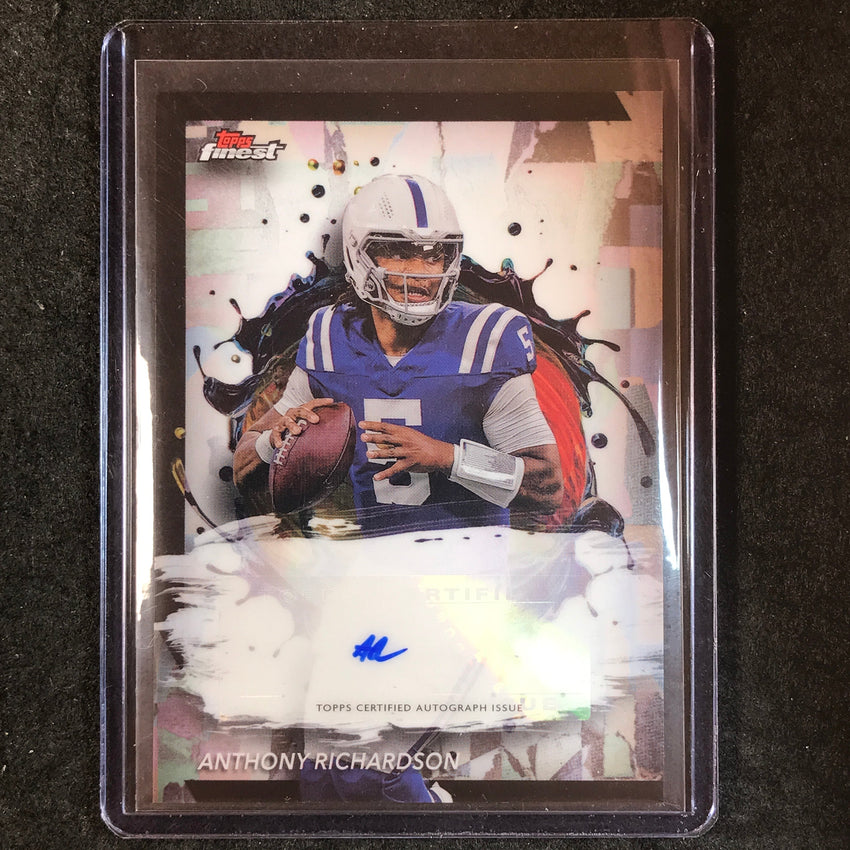 2024 Topps Finest NFL ANTHONY RICHARDSON Finest Autograph Base #ARI