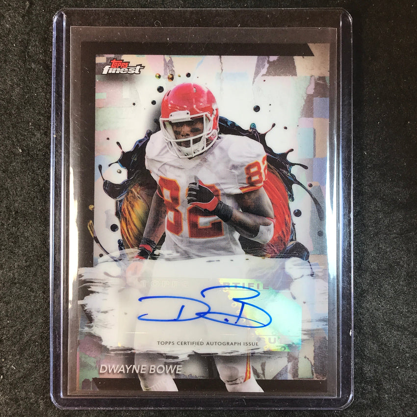2024 Topps Finest NFL DWAYNE BOWE Finest Autograph Base #DB