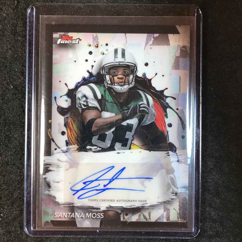 2024 Topps Finest NFL SANTANA MOSS Finest Autograph Base #SM