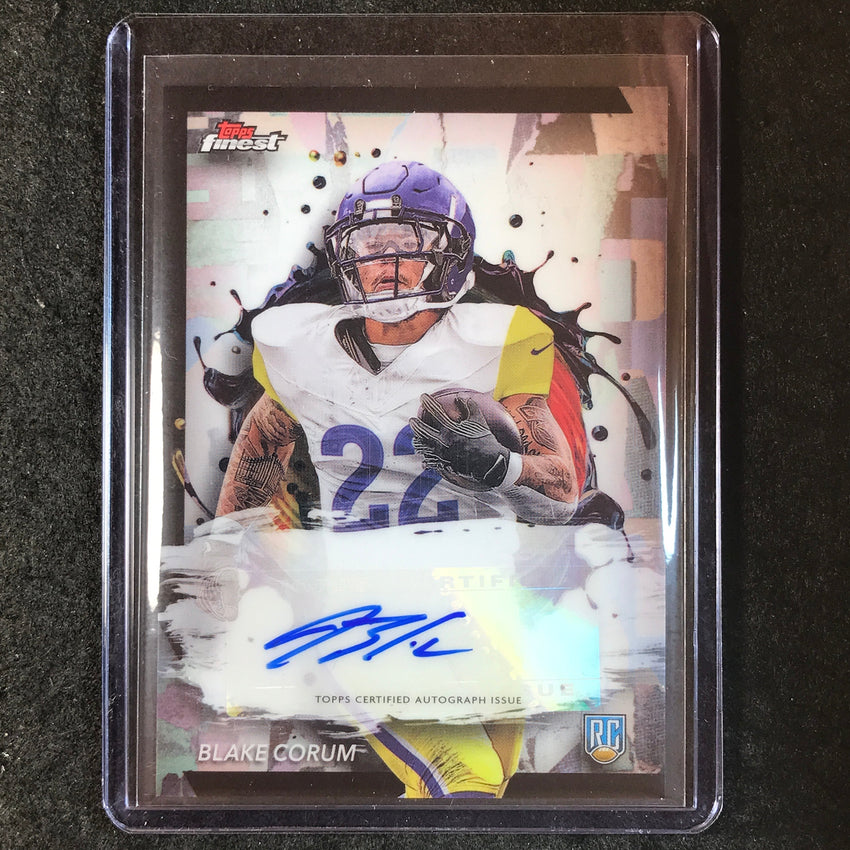 2024 Topps Finest NFL BLAKE CORUM Rookie Finest Autograph Base #BC