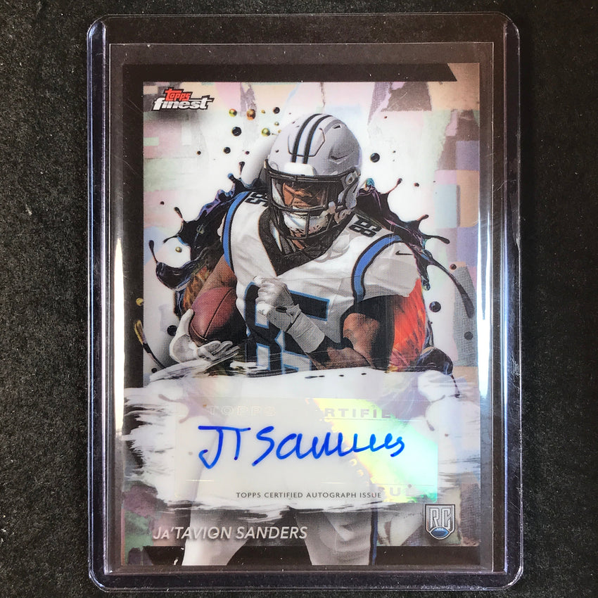 2024 Topps Finest NFL JA'TAVION SANDERS Rookie Finest Autograph Base #JS