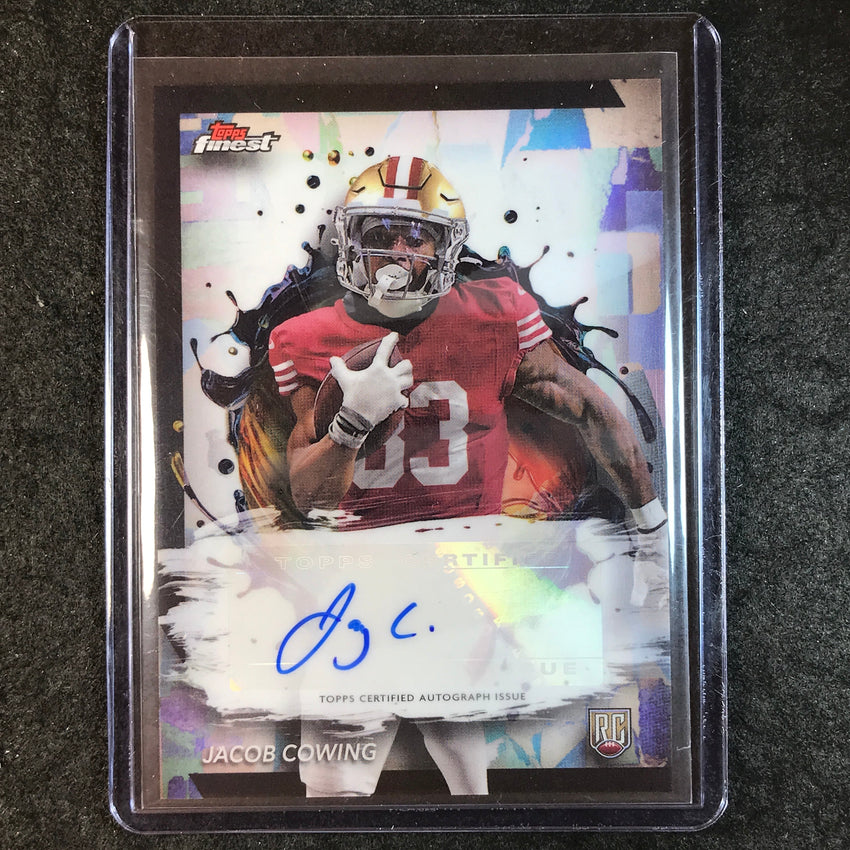 2024 Topps Finest NFL JACOB COWING Rookie Finest Autograph Refractor #JC