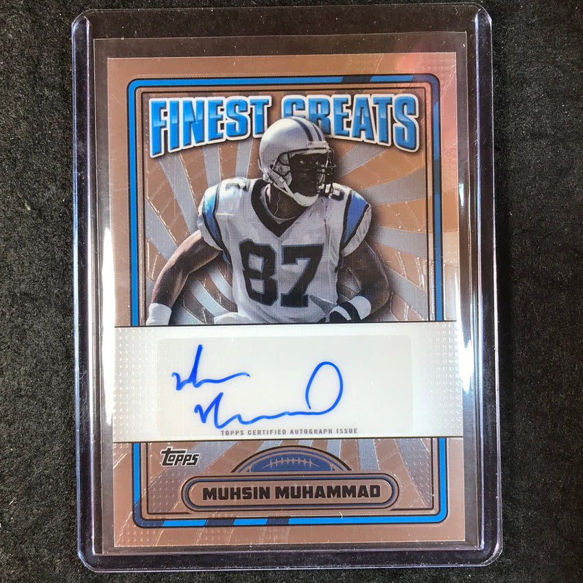 2024 Topps Finest NFL MUHSIN MUHAMMAD Finest Greats Auto Base #MMU