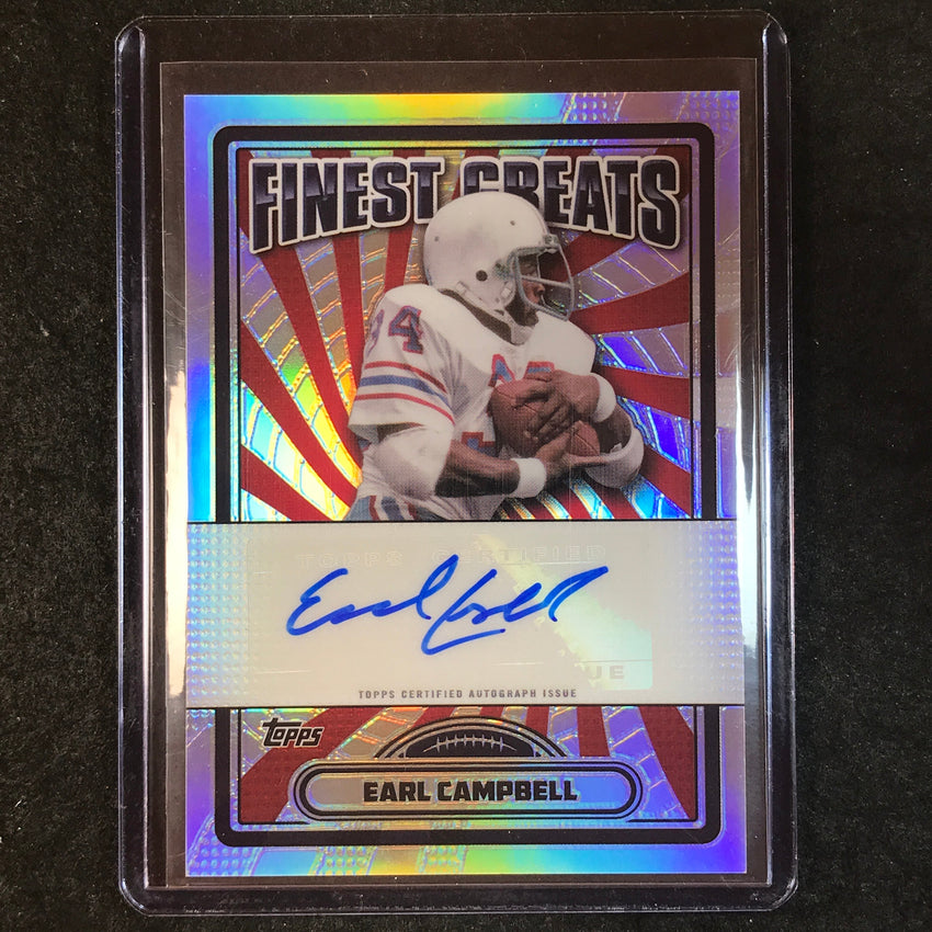 2024 Topps Finest NFL EARL CAMPBELL Finest Greats Auto Refractor #EC