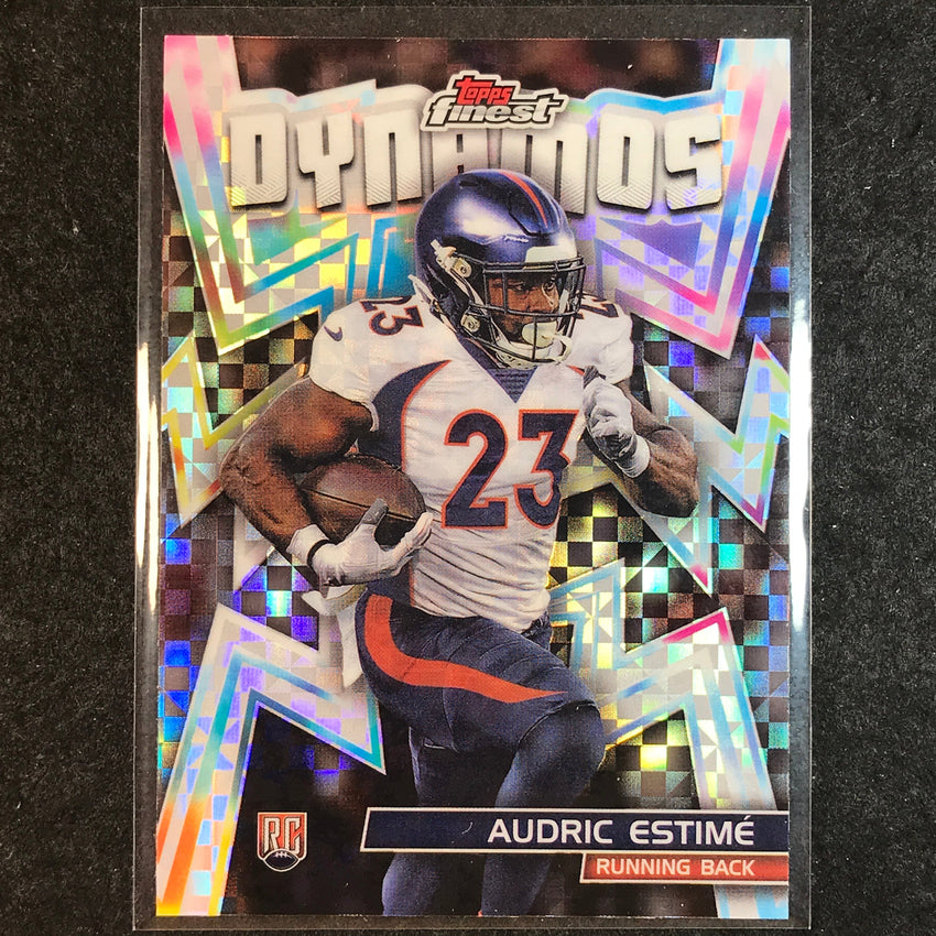 2024 Topps Finest NFL AUDRIC ESTIME Dynamos Rookie Checkerboard Refractor #5
