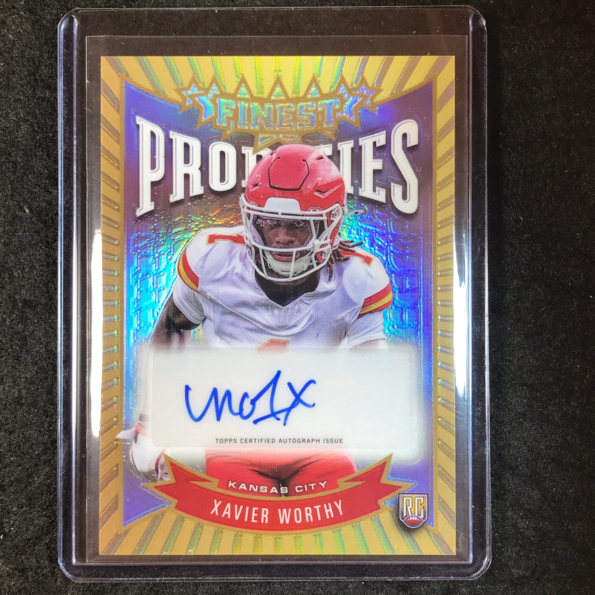 2024 Topps Finest NFL XAVIER WORTHY Prodigies Rookie Auto Silver Refractor #XW
