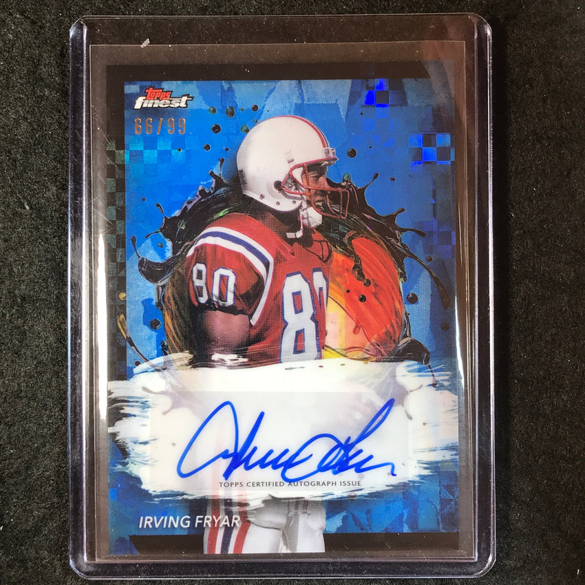 2024 Topps Finest NFL IRVING FRYAR Finest Autograph Blue Refractor 66/99