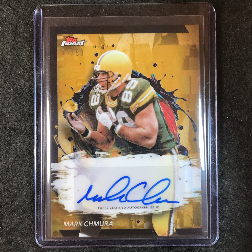 2024 Topps Finest NFL MARK CHMURA Finest Autograph Gold Refractor 41/50