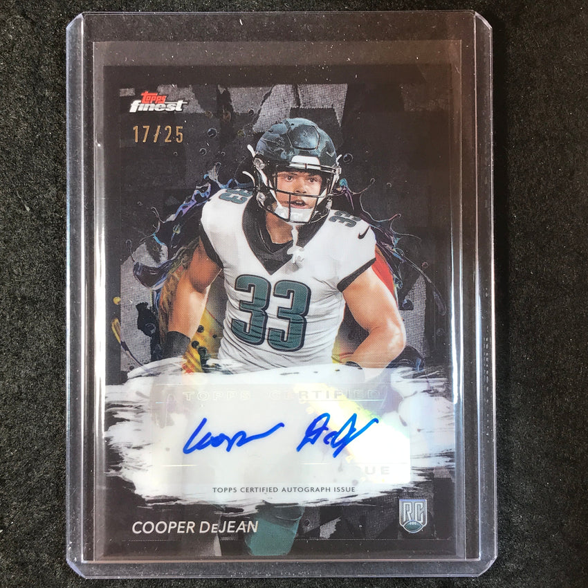 2024 Topps Finest NFL COOPER DEJEAN Rookie Autograph Black Refractor 17/25