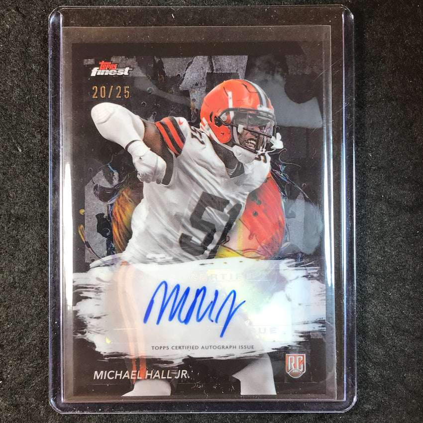 2024 Topps Finest NFL MICHAEL HALL JR. Rookie Autograph Black Refractor 20/25