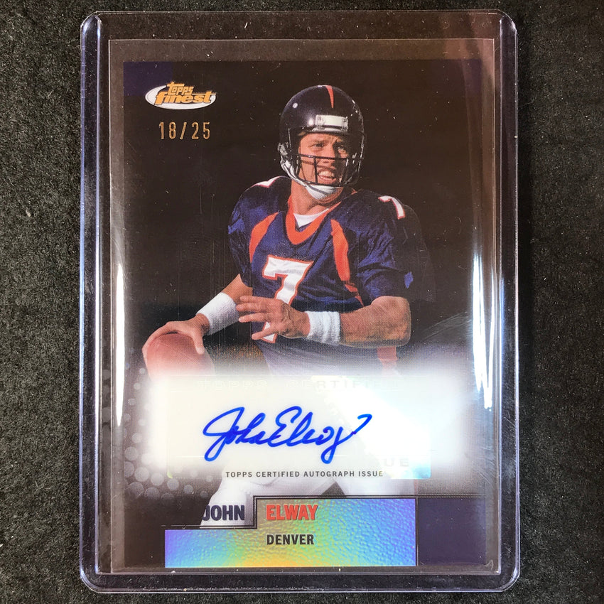 2024 Topps Finest NFL JOHN ELWAY Flashback Auto Black Refractor 18/25