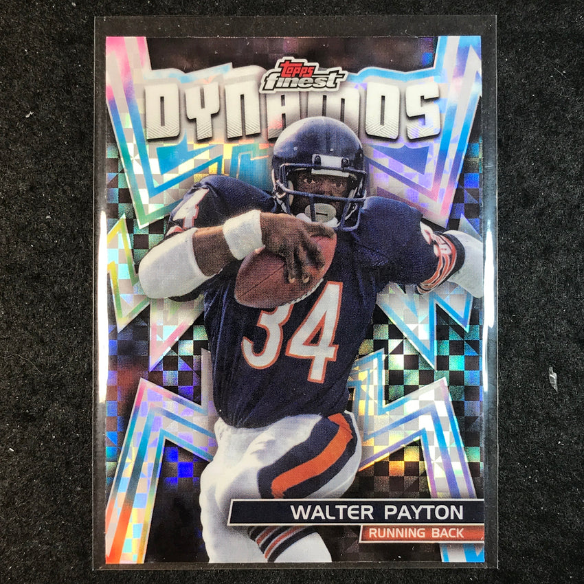 2024 Topps Finest NFL WALTER PAYTON Dynamos Checkerboard Refractor #19