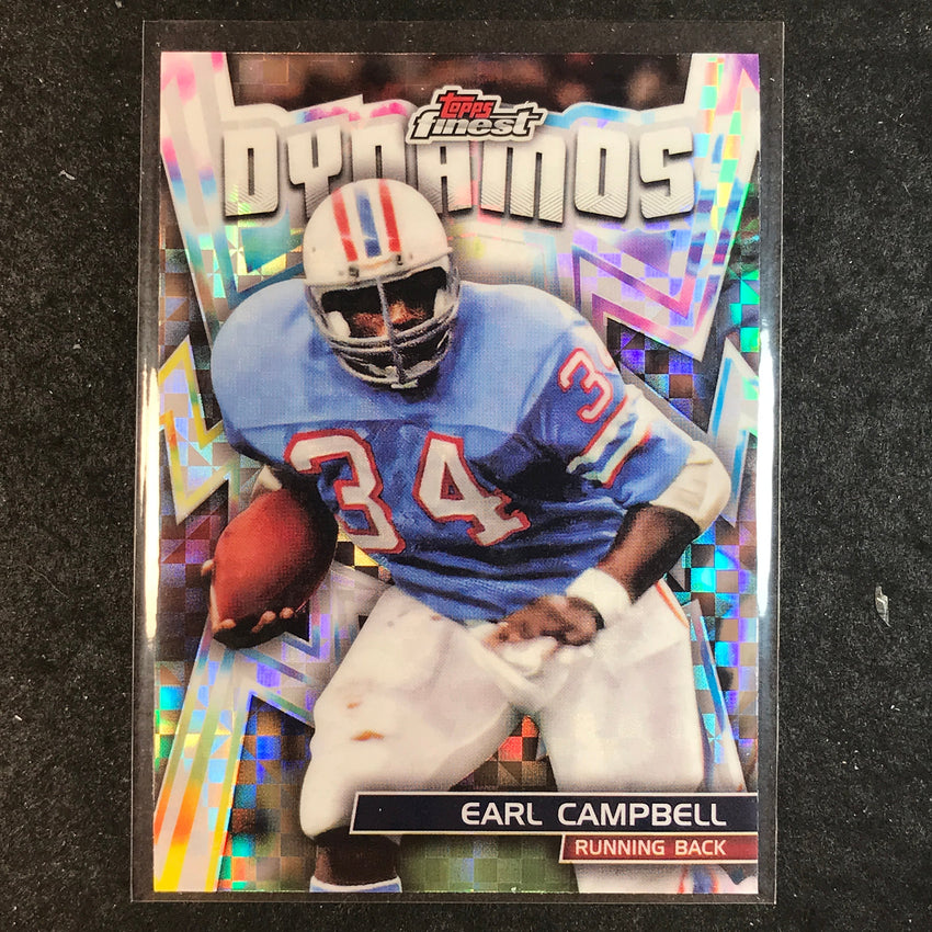 2024 Topps Finest NFL EARL CAMPBELL Dynamos Checkerboard Refractor #20