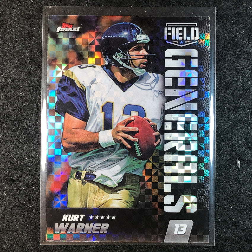 2024 Topps Finest NFL KURT WARNER Field Generals Checkerboard Refractor #6