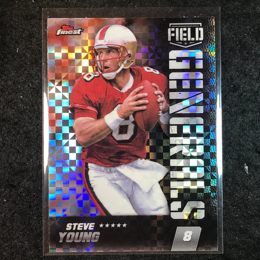 2024 Topps Finest NFL STEVE YOUNG Field Generals Checkerboard Refractor #11