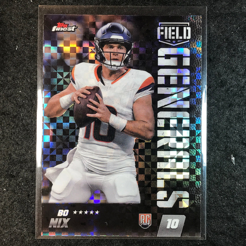 2024 Topps Finest NFL BO NIX Field Generals Rookie Checkerboard Refractor #21