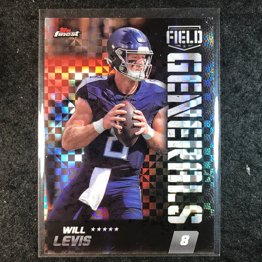 2024 Topps Finest NFL WILL LEVIS Field Generals Checkerboard Refractor #26