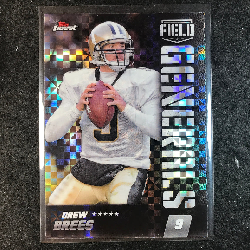 2024 Topps Finest NFL DREW BREES Field Generals Checkerboard Refractor #28