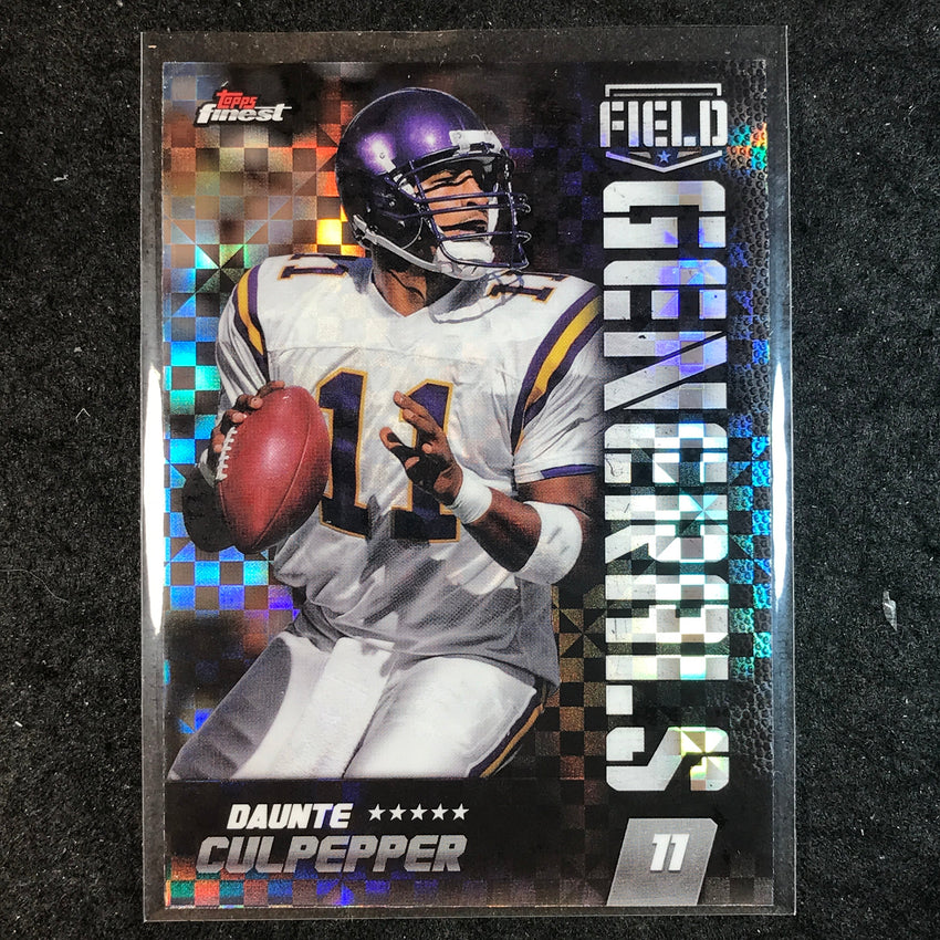 2024 Topps Finest NFL DAUNTE CULPEPPER Field Generals Checkerboard Refractor #30