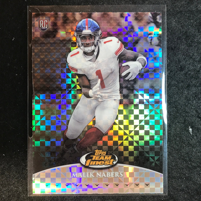 2024 Topps Finest NFL MALIK NABERS Team Finest Rookie Checkerboard Refractor #7